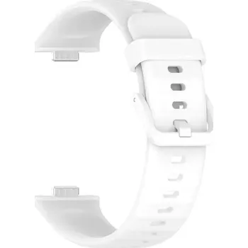 MůjMiBand.cz Silikonový řemínek se zapínáním na sponu pro Huawei Watch Fit 3, 4 a 4 Pro Barva: bílá