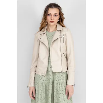 Dámská parka Only dámský koženkový křivák Gemma smetanový Velikost: 34