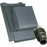 Taška odvětrávací s komínkem Röben Bergamo antracitová engoba