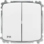 Přepínač střídavý dvojitý řazení 6+6 ABB Tango bílá