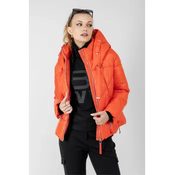 s.Oliver dámská zimní puffer bunda oranžová Velikost: 34