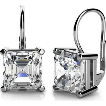 Náušnice Couple, Náušnice Ada, bílé zlato a výrazný zirkon, Patent dámský, 585-68-3-0179.1B00.0.00.001.08