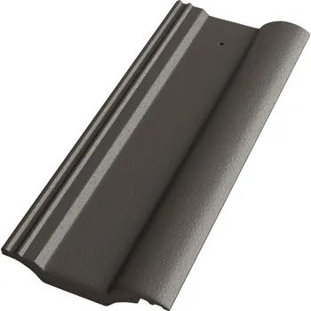 betonová krytina BETONPRES Taška poloviční Betonpres Exclusiv břidlicově černá