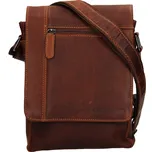 Pánská kožená taška přes rameno Greenwood Steen - hnědá