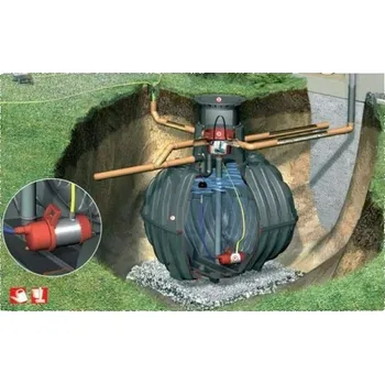 Sestava nádrže na dešťovou vodu Graf Carat Garten Komfort, 8 500 l