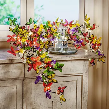 Vánoce Astoreo LED světelný řetěz Motýli mix barev