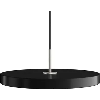 Umage, Závěsná lampa Asteria Plus se stříbrným držákem 43 cm černá - Formadore