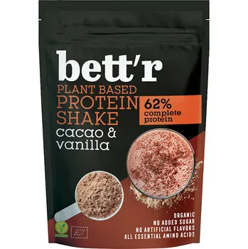 Protein Kakaový a vanilkový proteinový koktejl bez přidaného cukru bio 500 g - Bett'R