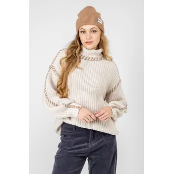 Vero Moda dámský svetr New Cream s rolákovým límcem krémový Velikost: XL