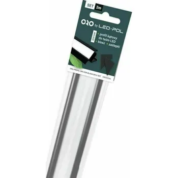 Stavební profil Profil ALU rohový sada komplet Led-Pol 2 m černá