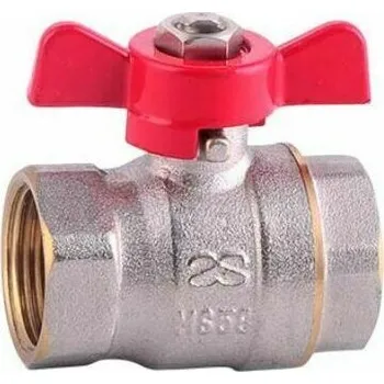 Vodovodní kohout Kohout kulový voda 1" FF s motýlkem