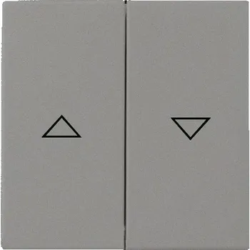 vypínač Kryt spínač žaluziový dvojitý ABB Solo metalická šedá