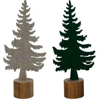 HIT Plstěná dekorace 18cm stromek MIX barev