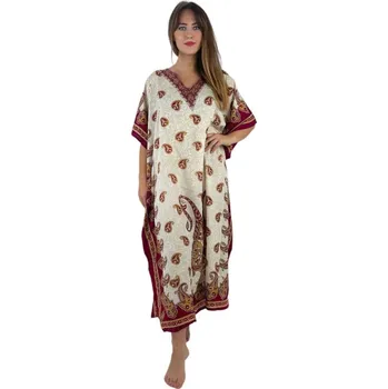 Dámské šaty Šaty,kaftan dlouhý KAPKY Bordó