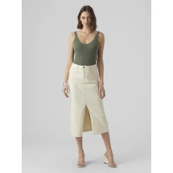 Vero Moda dámský úpletový top Newlex olivový Velikost: XL