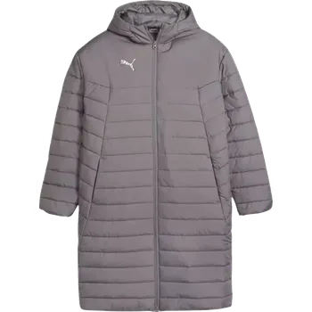 Pánská dlouhá volnočasová bunda Puma TeamFINAL Bench šedá