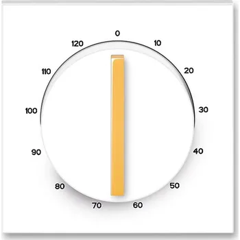 vypínač Kryt ovládač časovací otočný ABB Neo bílá, ledová oranžová