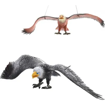 Figurka Pták orel 38cm plastové zvířátko na gumě k zavěšení 2 barvy plast