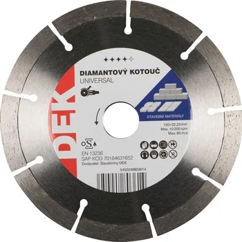 Řezný kotouč Kotouč řezný DIA DEK UNIVERSAL BLUE 150×22,23 mm