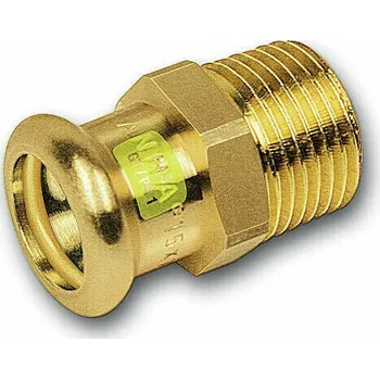 rozdělovač topení Vsuvka přechodová lisovací Sanha Cu Press Gas 11243G 35 mm × 3/4" vnější závit