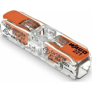 svorka Svorka krabicová páčková inline Wago 221-2411 12 ks