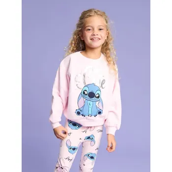 Dívčí mikina Sinsay - Mikina Stitch - růžová - 3268J-38X - 3268J-38X-98