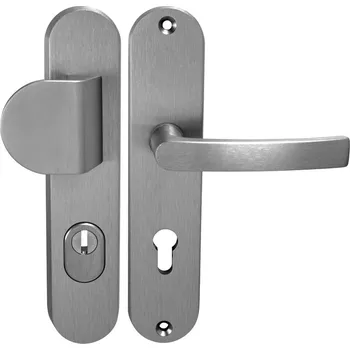 Dveřní kování Kování štítové bezpečnostní AXA Beta Plus 90 mm hliník