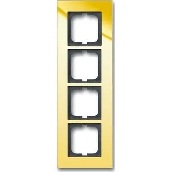 vypínač Rámeček ABB Solo carat čtyřnásobný zlacená mosaz