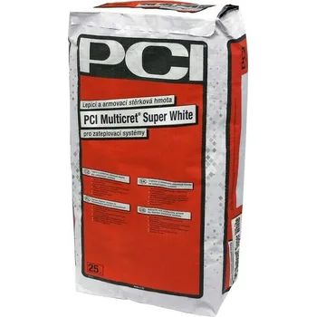 Průmyslové lepidlo Hmota lepicí a stěrková PCI Multicret Super White 25 kg