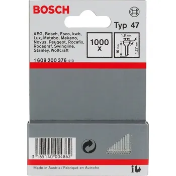 Průmyslová sponka Spony Bosch typ 47 1,8×1,27×16 mm 1 000 ks