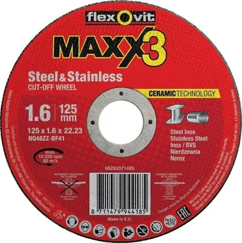 Řezný kotouč Kotouč řezný Flexovit Maxx3 NQ46ZZ-T41 125×22,23 mm