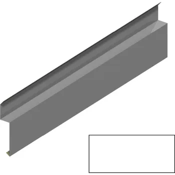 Střešní lemovaní Dilatační lišta RS138A-90 SP 25 RAL 9010 bílá