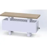 Konvektor stojící Boki OnFloor WDF 240×1600×236 mm RAL 9016 s držáky desky