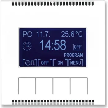 vypínač Hodiny spínací digitální ABB Neo bílá