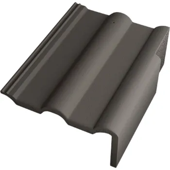 Střecha Taška okrajová pravá Betonpres Optimal břidlicově černá