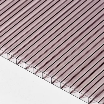 Průsvitná krytina Deska polykarbonátová dutinková MULTICLEAR 8 BOX 2 WALL 2UV bronz 2100×6000 mm