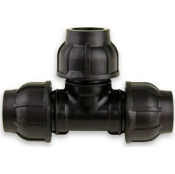 Vodovodní potrubí T-kus redukovaný svěrný Gebo PPS 63×50×63 mm