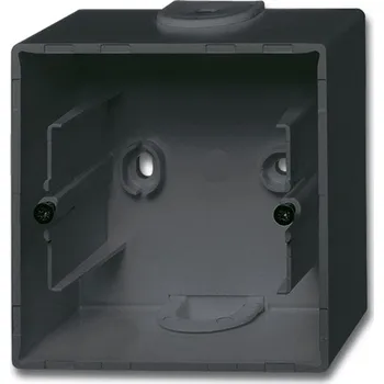 vypínač a zásuvka Krabice nástěnná ABB Future jednonásobná mechová černá