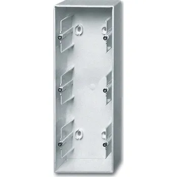 vypínač Krabice nástěnná ABB Future trojnásobná hliníková stříbrná