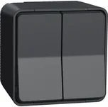 Přepínač střídavý dvojitý kompletní řazení 6+6 Schneider Mureva antracit