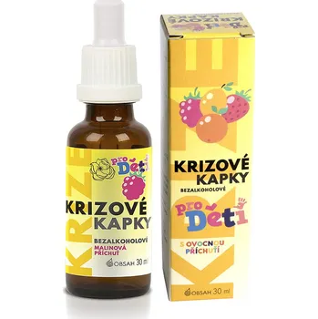 Přírodní produkt Bachovy esence Krizové kapky pro děti malinová příchuť 30 ml