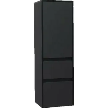 Koupelnový nábytek Skříňka vysoká levá EBS Duomo 401×1 247×360 mm černá mat DUOMOV40CL