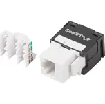 Keystone modul RJ45 UTP kat. 5e beznástrojový, 180° do instalační krabice