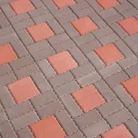 Dlažba betonová BEST KARO standard červená výška 80 mm
