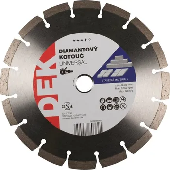 Řezný kotouč Kotouč řezný DIA DEK UNIVERSAL BLUE 230×22,23 mm