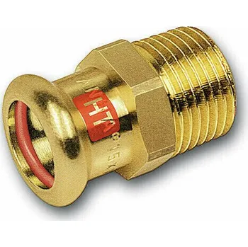 Vodovodní potrubí Lisovací přechodka Sanha Cu SOLAR 18×3/4" vnější 13243G