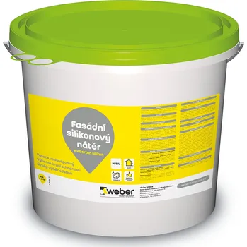 Fasádní barva Weber Saint-Gobain Weberton silikon bílý