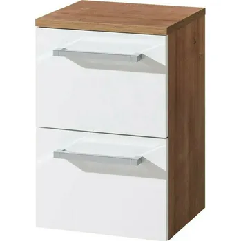 Koupelnový nábytek Skříňka spodní EBS Pure 325×495×328 mm bílá/dub ribbeck PUREN33R