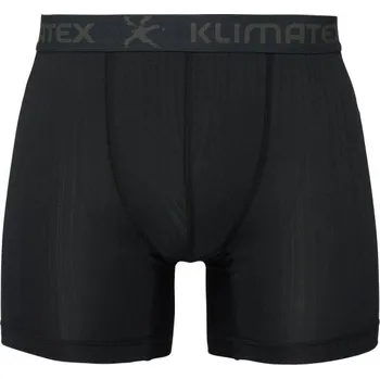 Boxerky Pánské funkční trenky KLIMATEX Rune mid Silktouch černé Velikost: S
