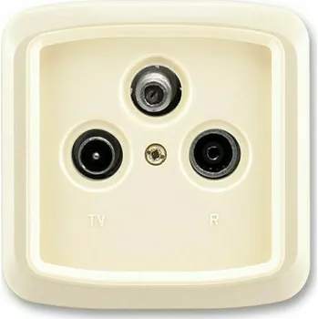 vypínač Zásuvka anténní koncová kompletní ABB Tango TV/R/SAT slonová kost